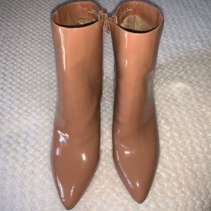 Bamboo Nude Block heel booties